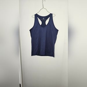 Alo Coolfit Womens Navy Blue Racerback Athletic Tank XXL